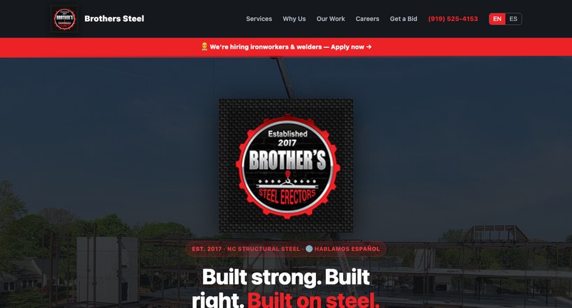 A website built by BuiltByPELT